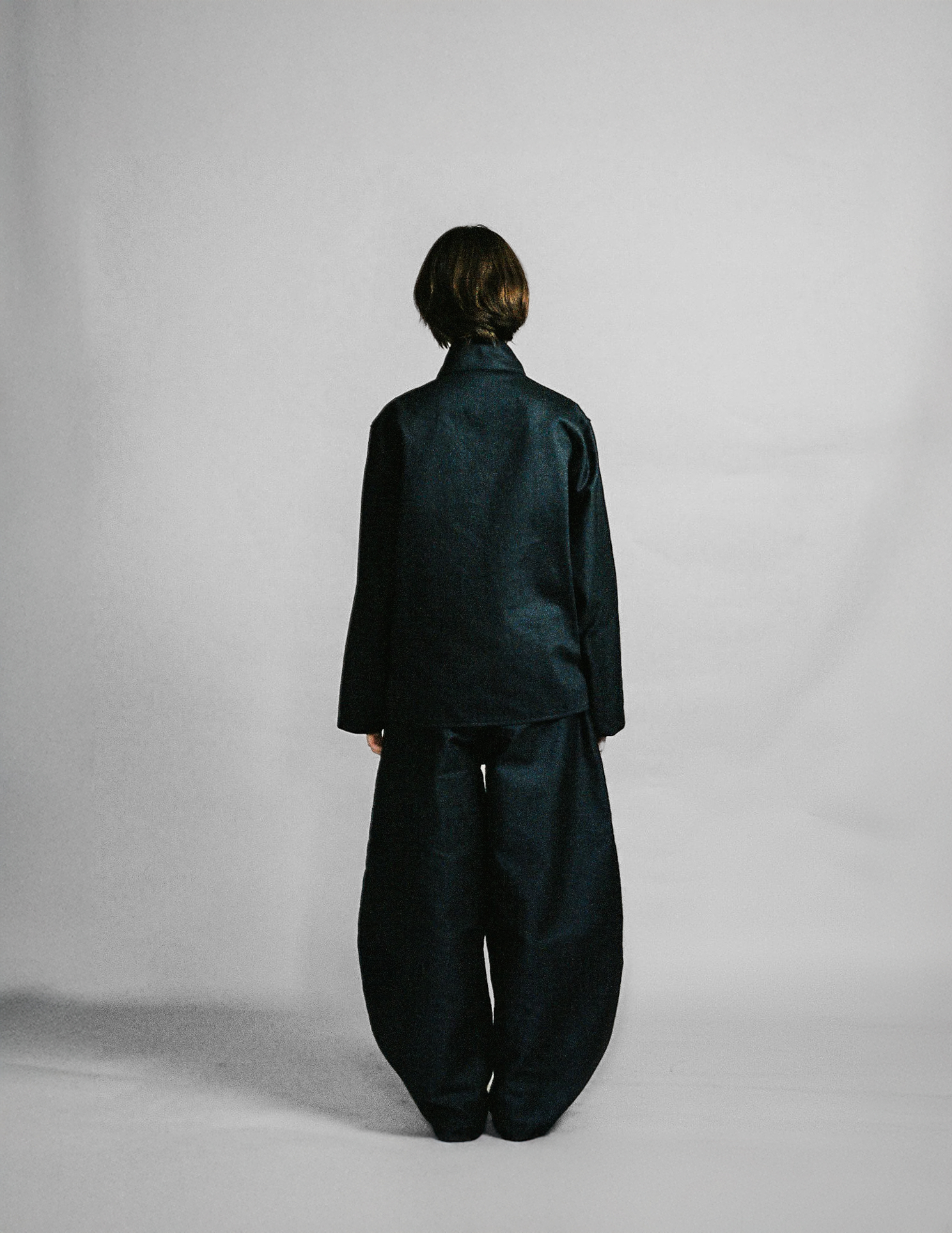 Kimono Jacket Black Moleskin