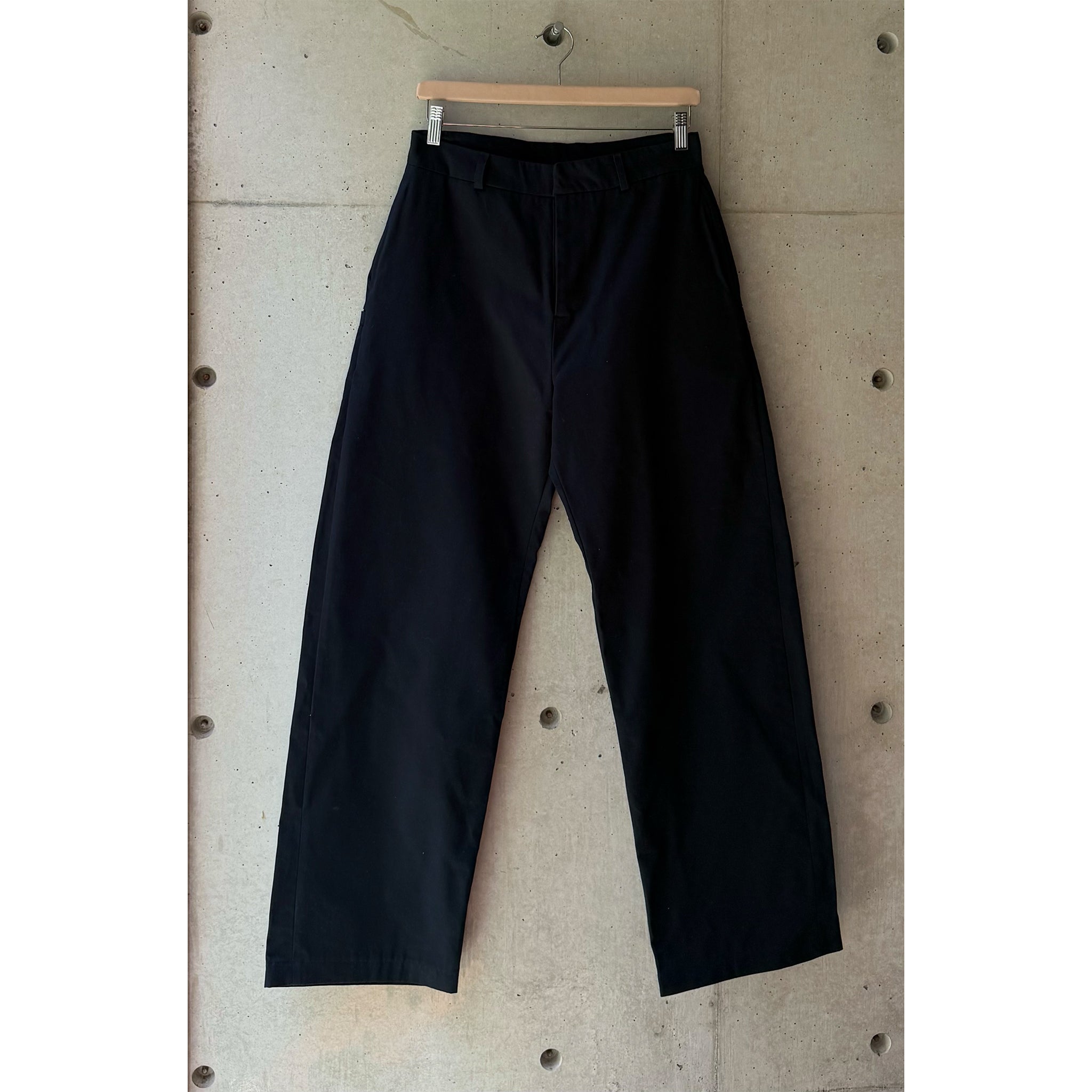 Welted Back Pocket Pants Navy Blue Twill