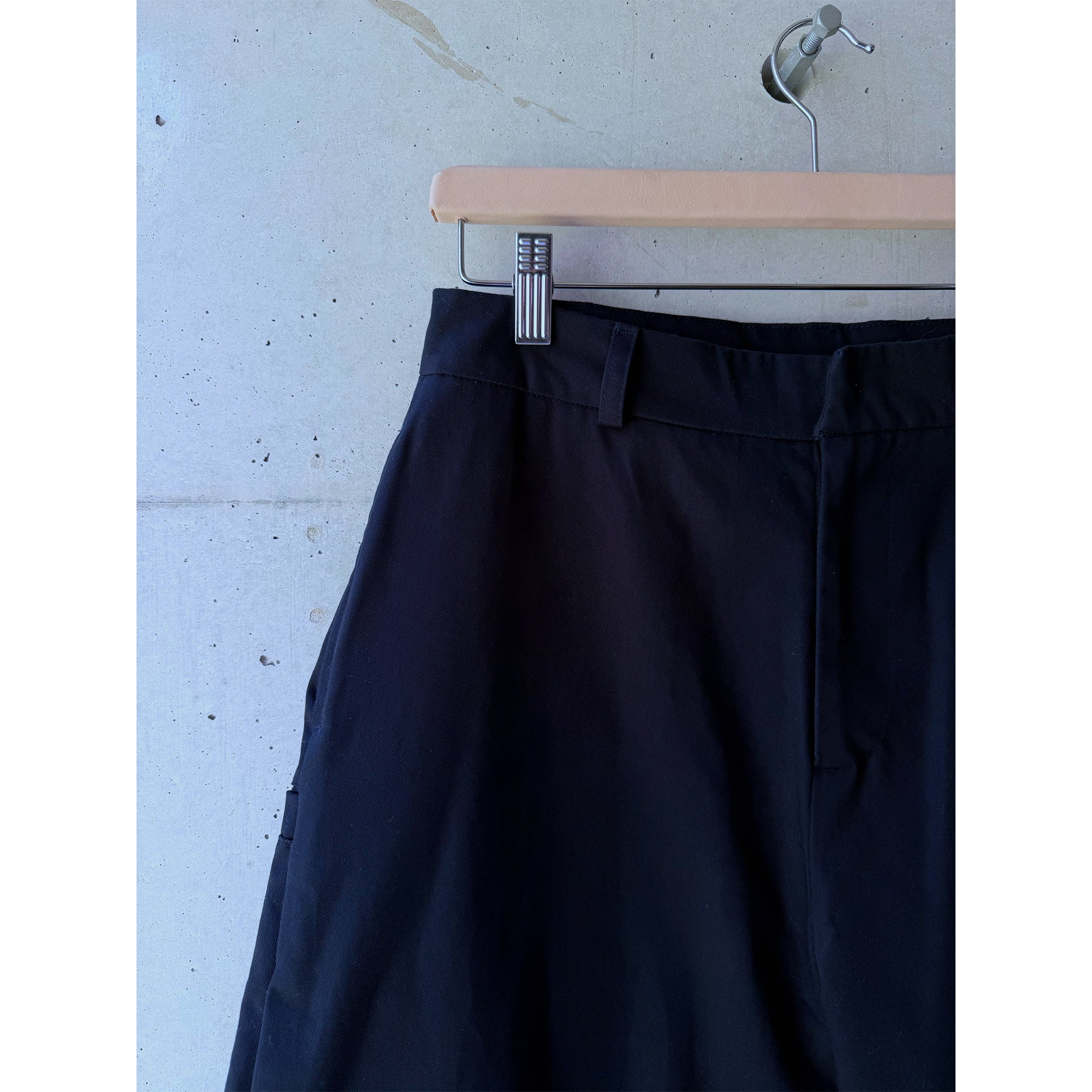 Welted Back Pocket Pants Navy Blue Twill