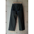 Welted Back Pocket Pants Grey Ripstop Cotton Twill