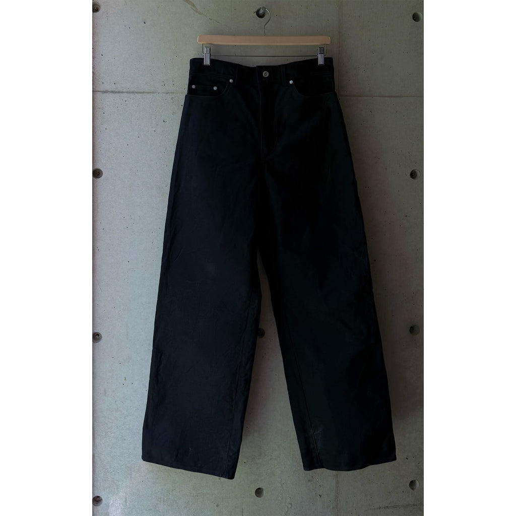 Straight-Wide Jeans Black Denim