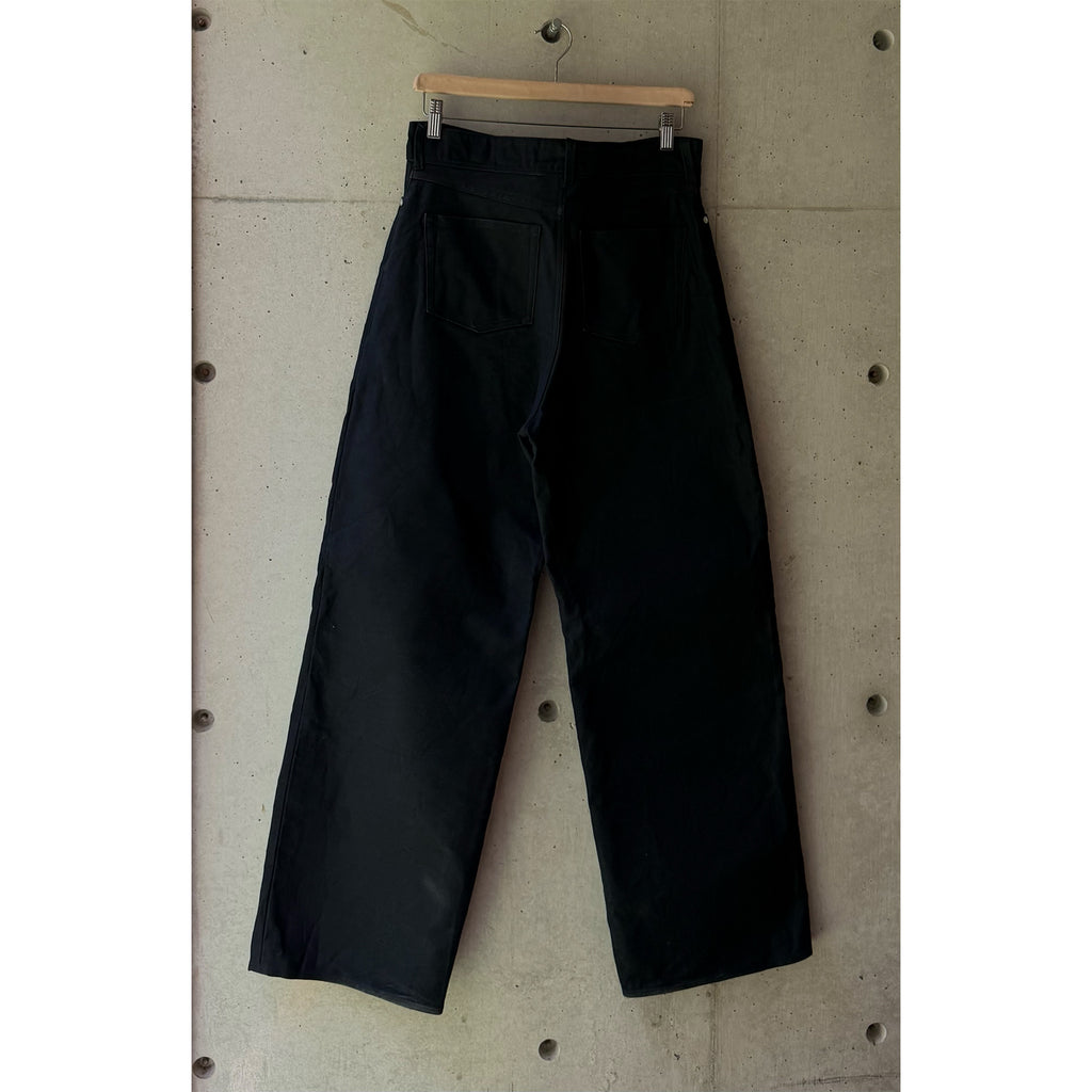 Straight-Wide Jeans Black Denim