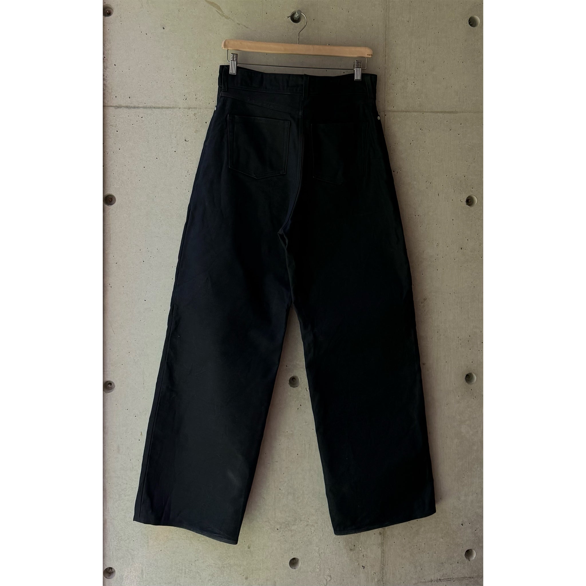 Straight-Wide Jeans Black Denim