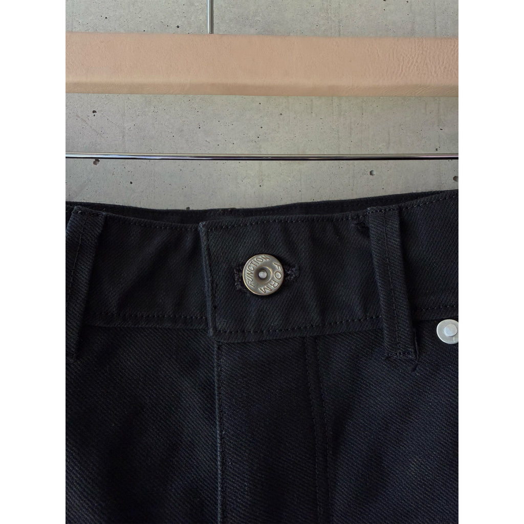Straight-Wide Jeans Black Denim