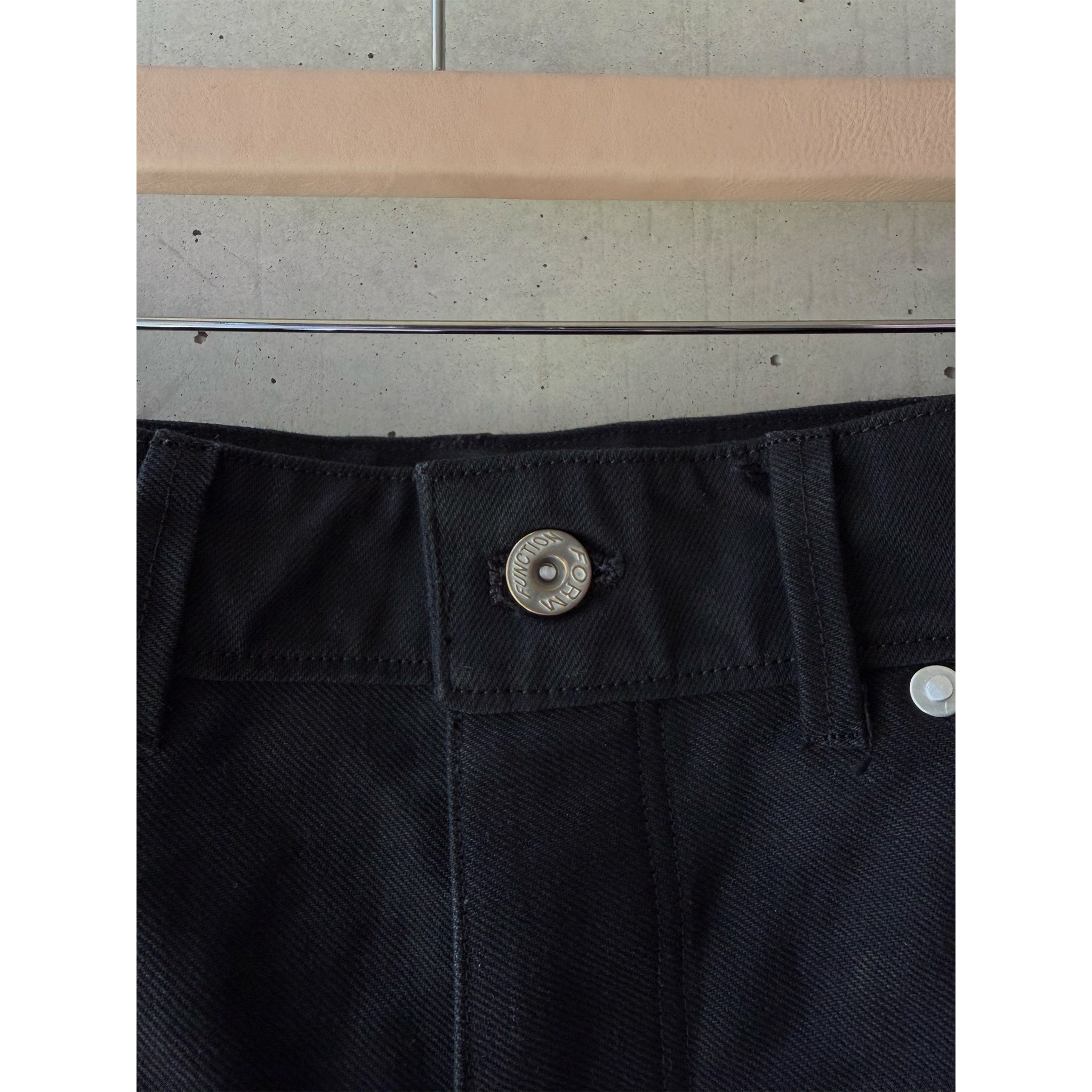 Straight-Wide Jeans Black Denim