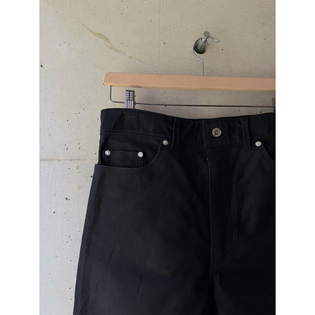 Straight-Wide Jeans Black Denim