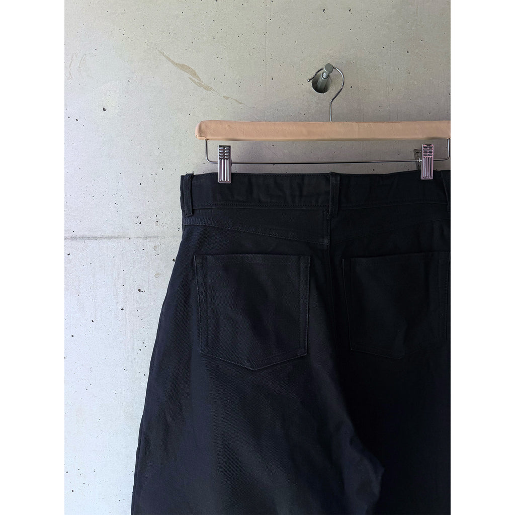 Straight-Wide Jeans Black Denim