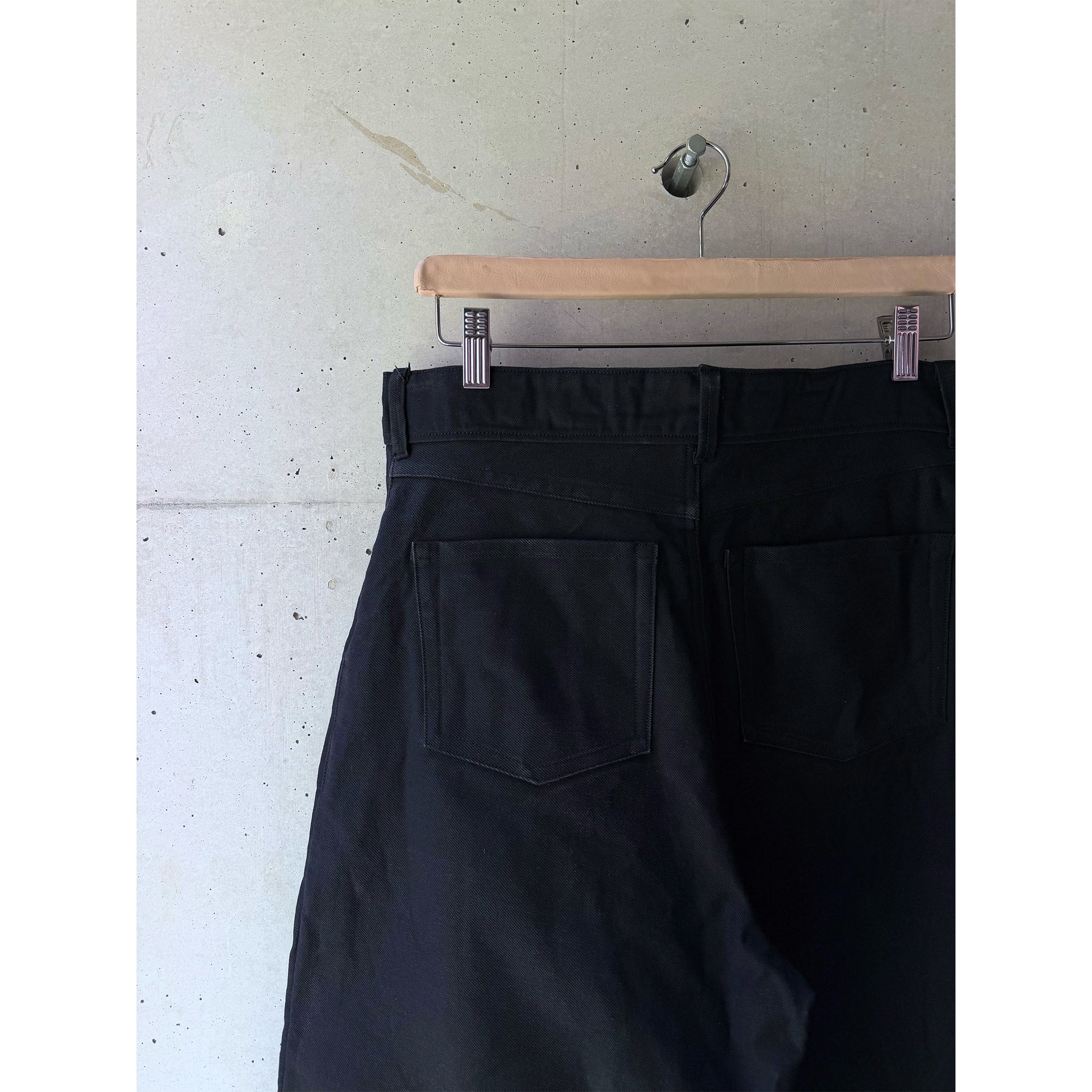 Straight-Wide Jeans Black Denim