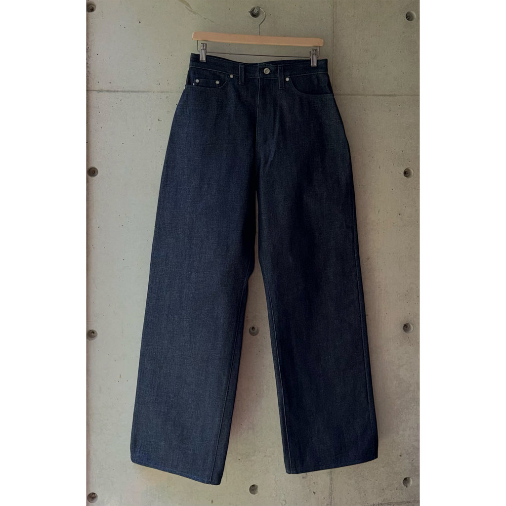 Straight-Wide Jeans Blue Selvedge Denim