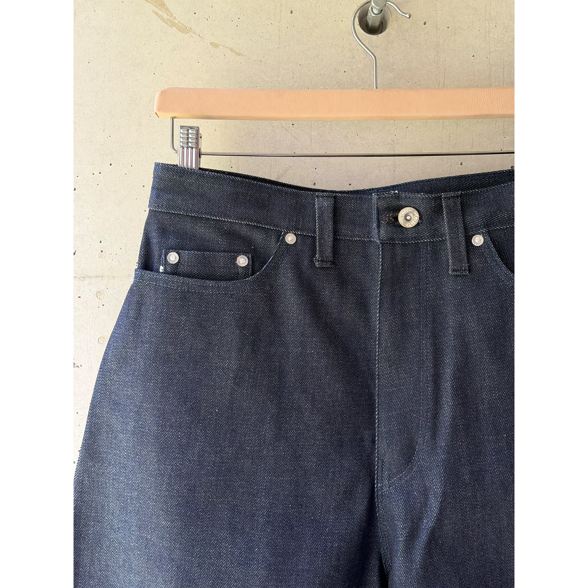 Straight-Wide Jeans Blue Selvedge Denim
