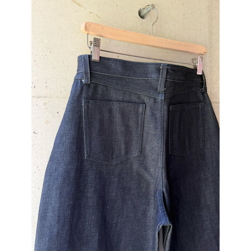 Straight-Wide Jeans Blue Selvedge Denim