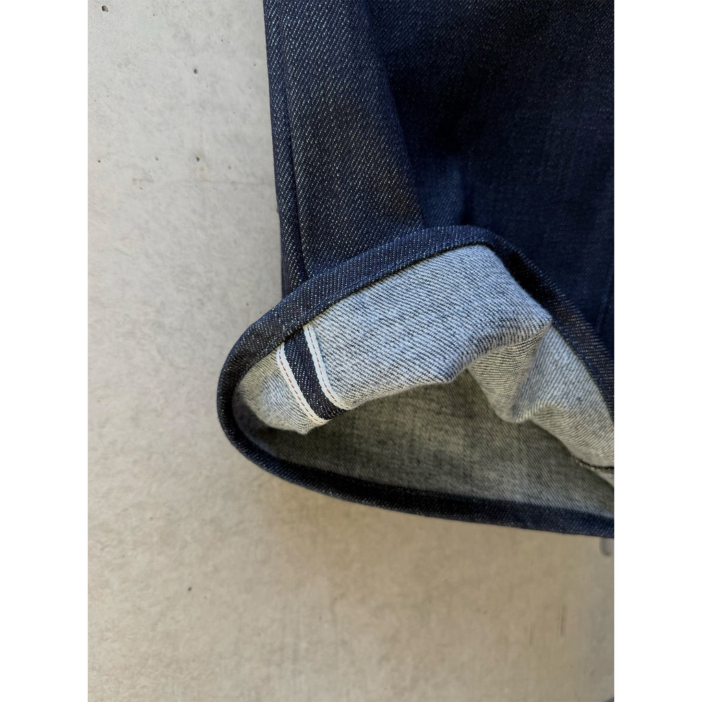 Straight-Wide Jeans Blue Selvedge Denim