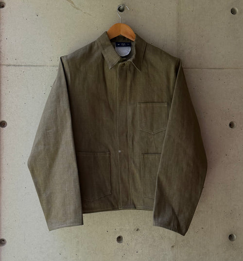Chore Jacket Green Selvedge Denim