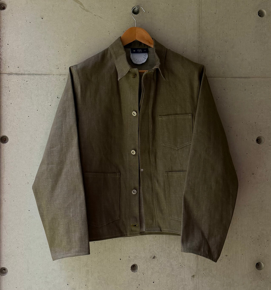 Chore Jacket Green Selvedge Denim