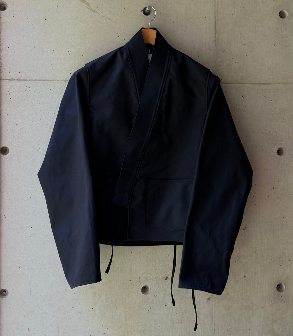 Kimono Jacket Black Moleskin