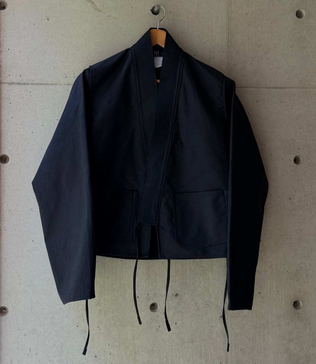 Kimono Jacket Black Moleskin