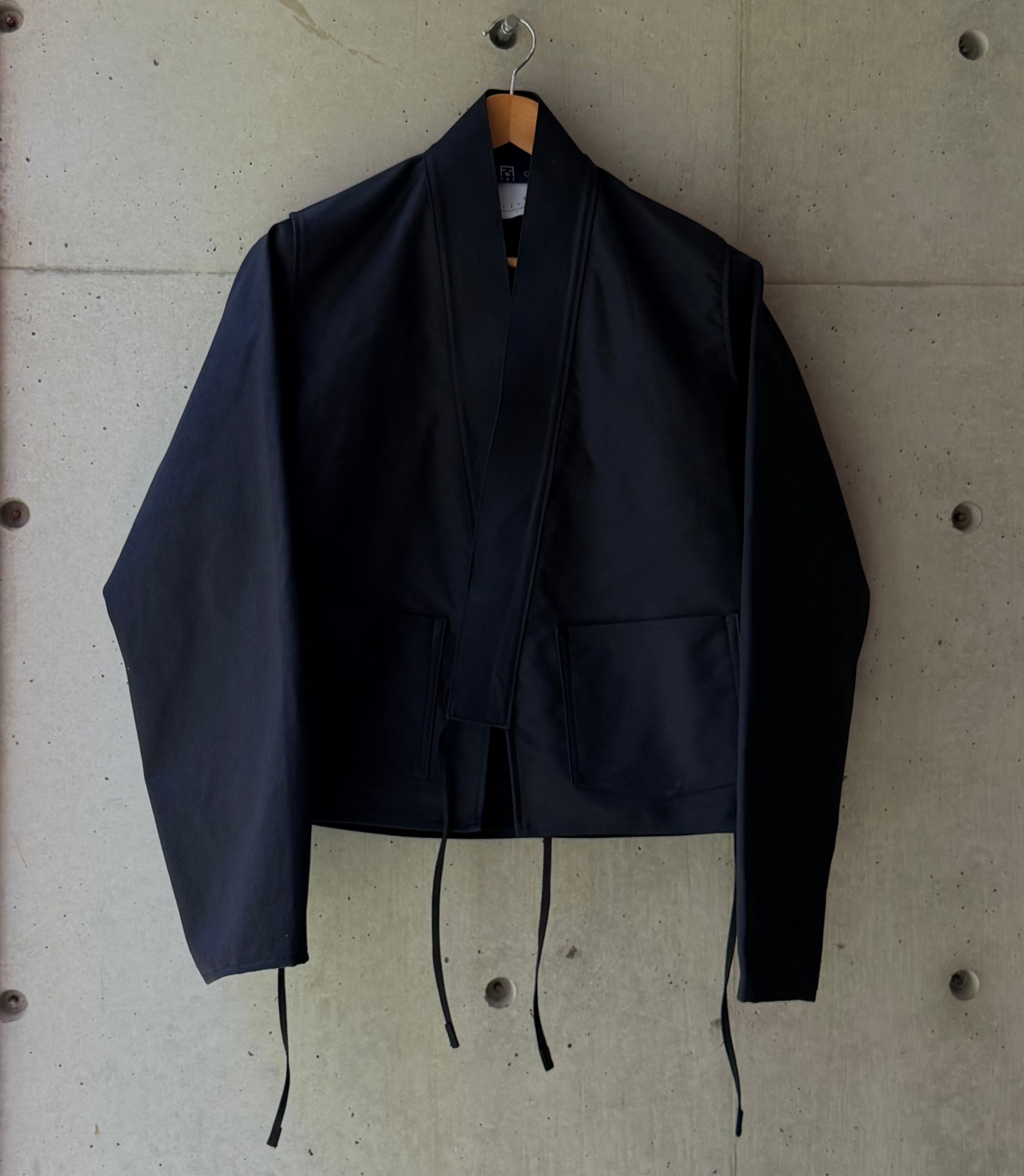Kimono Jacket Black Moleskin