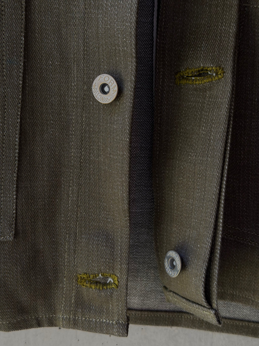 Chore Jacket Green Selvedge Denim