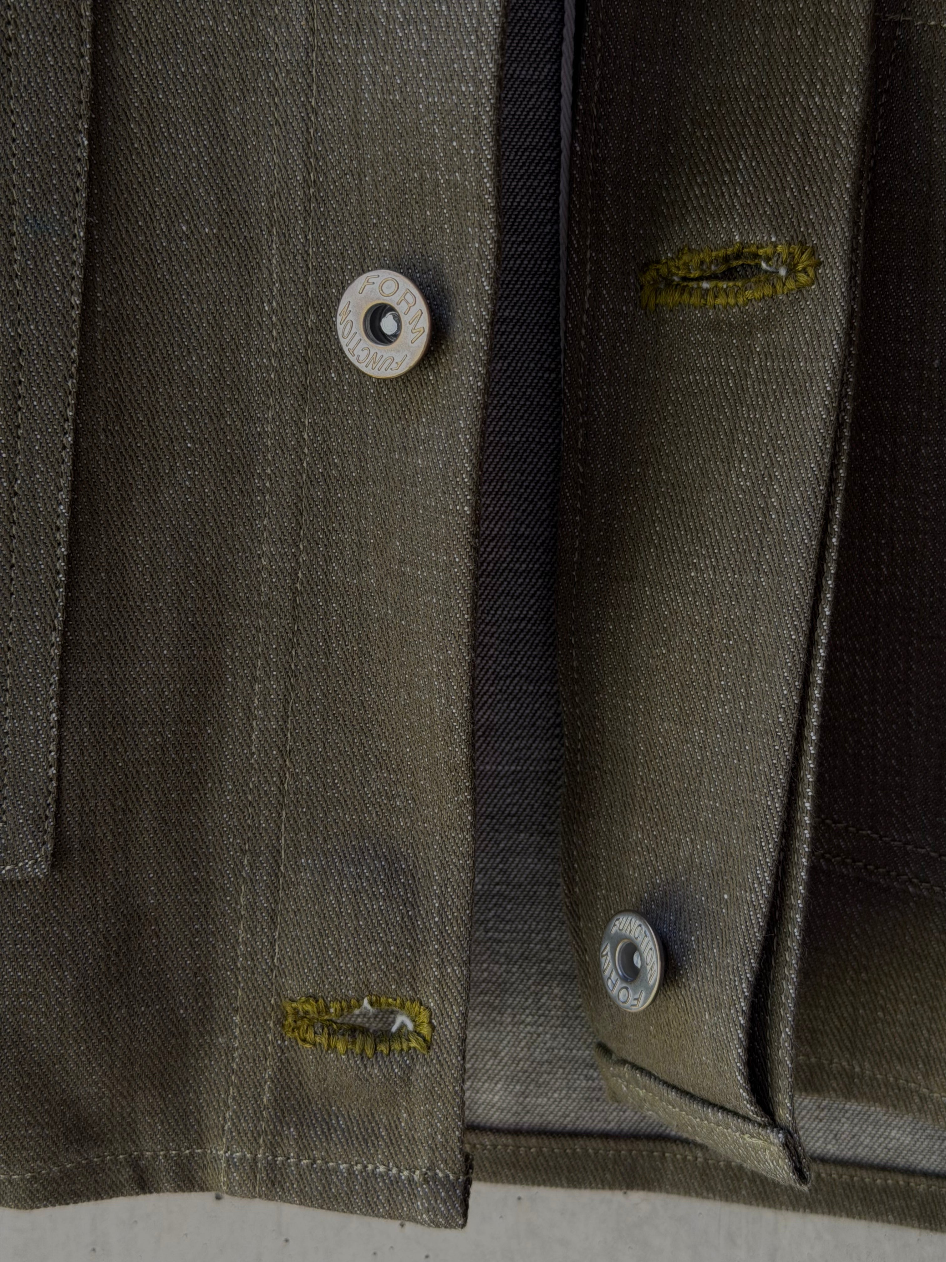 Chore Jacket Green Selvedge Denim