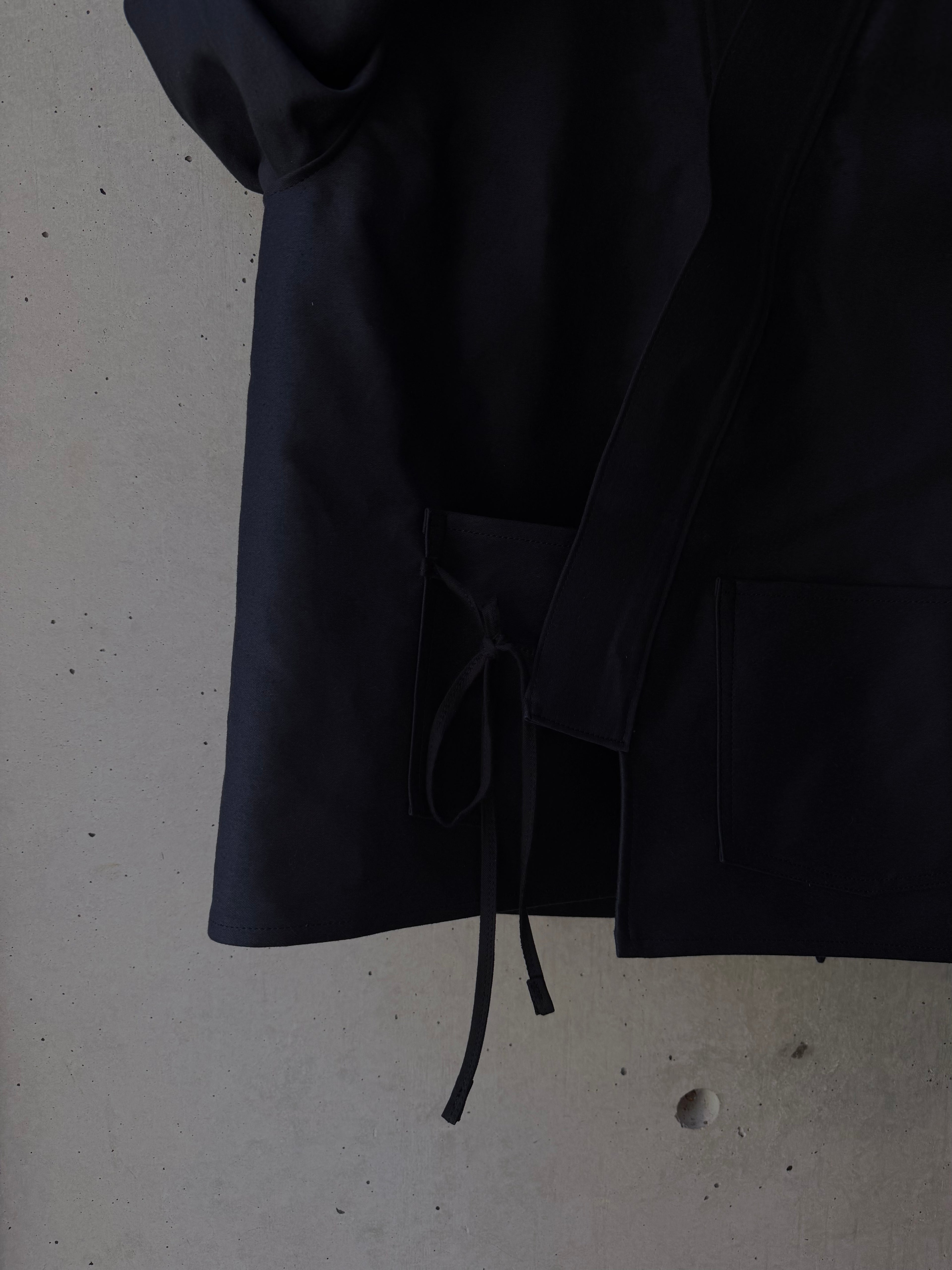 Kimono Jacket Black Moleskin