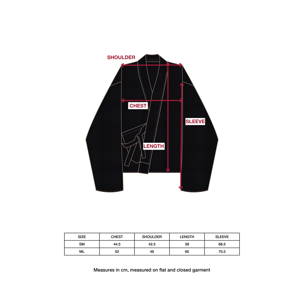Kimono Jacket Black Moleskin