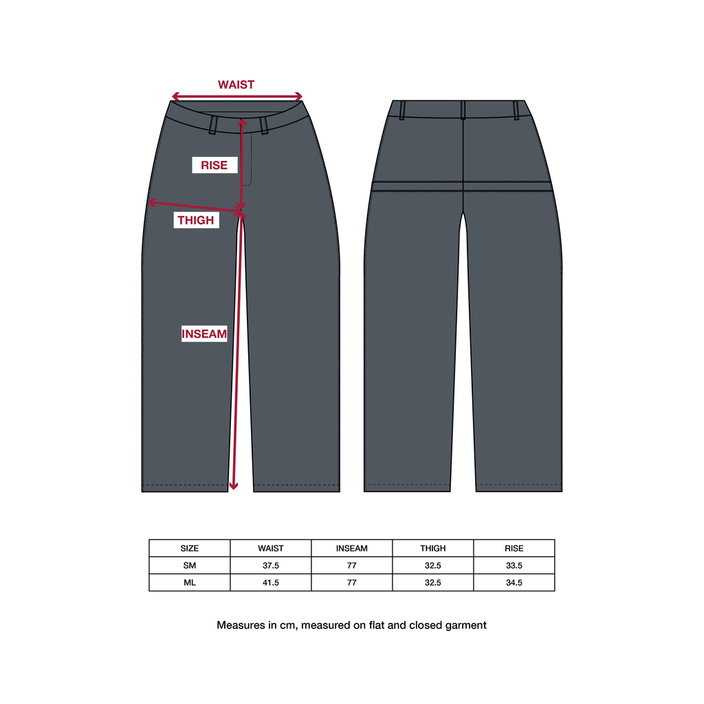 Welted Back Pocket Pants Navy Blue Twill