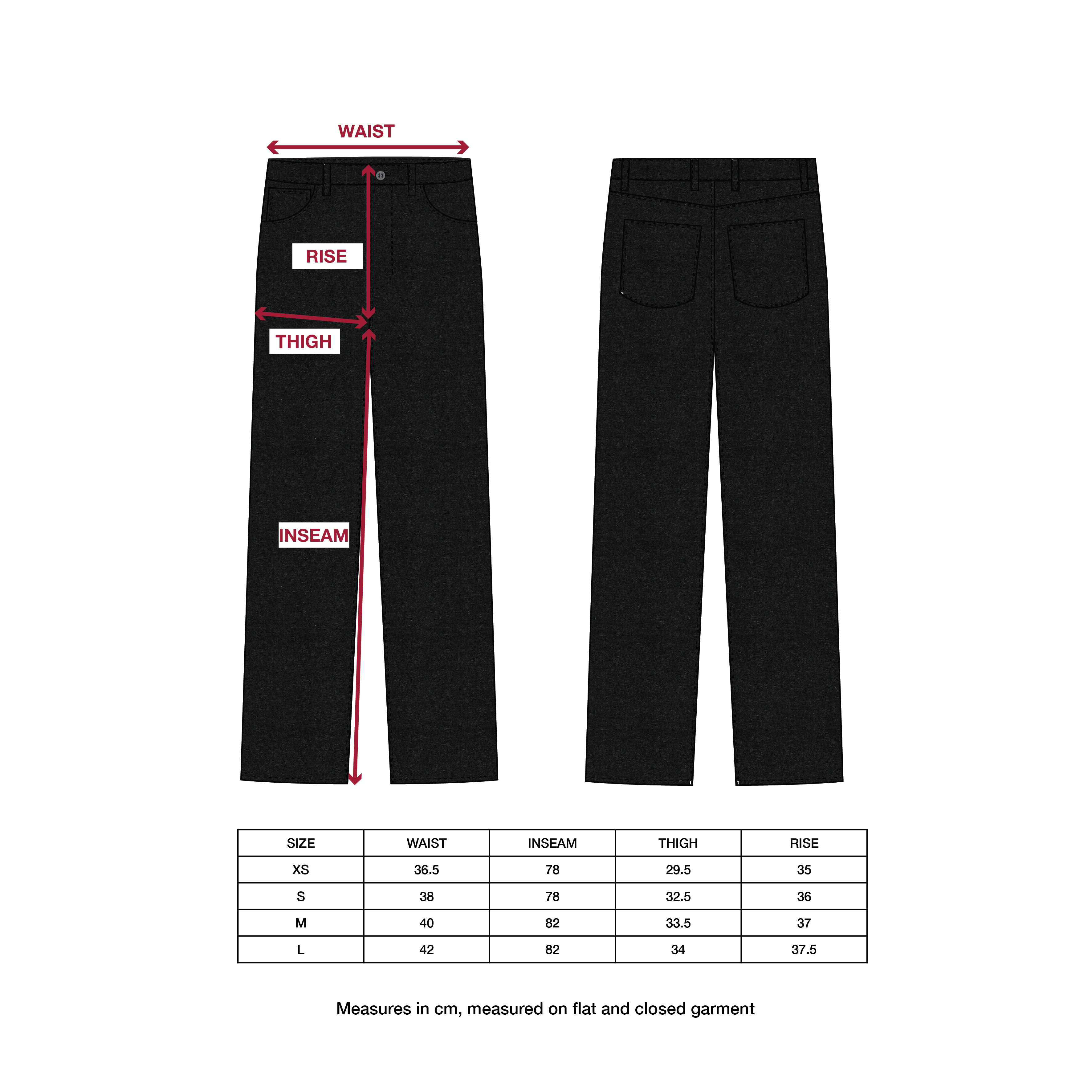 Straight-Wide Jeans Black Denim
