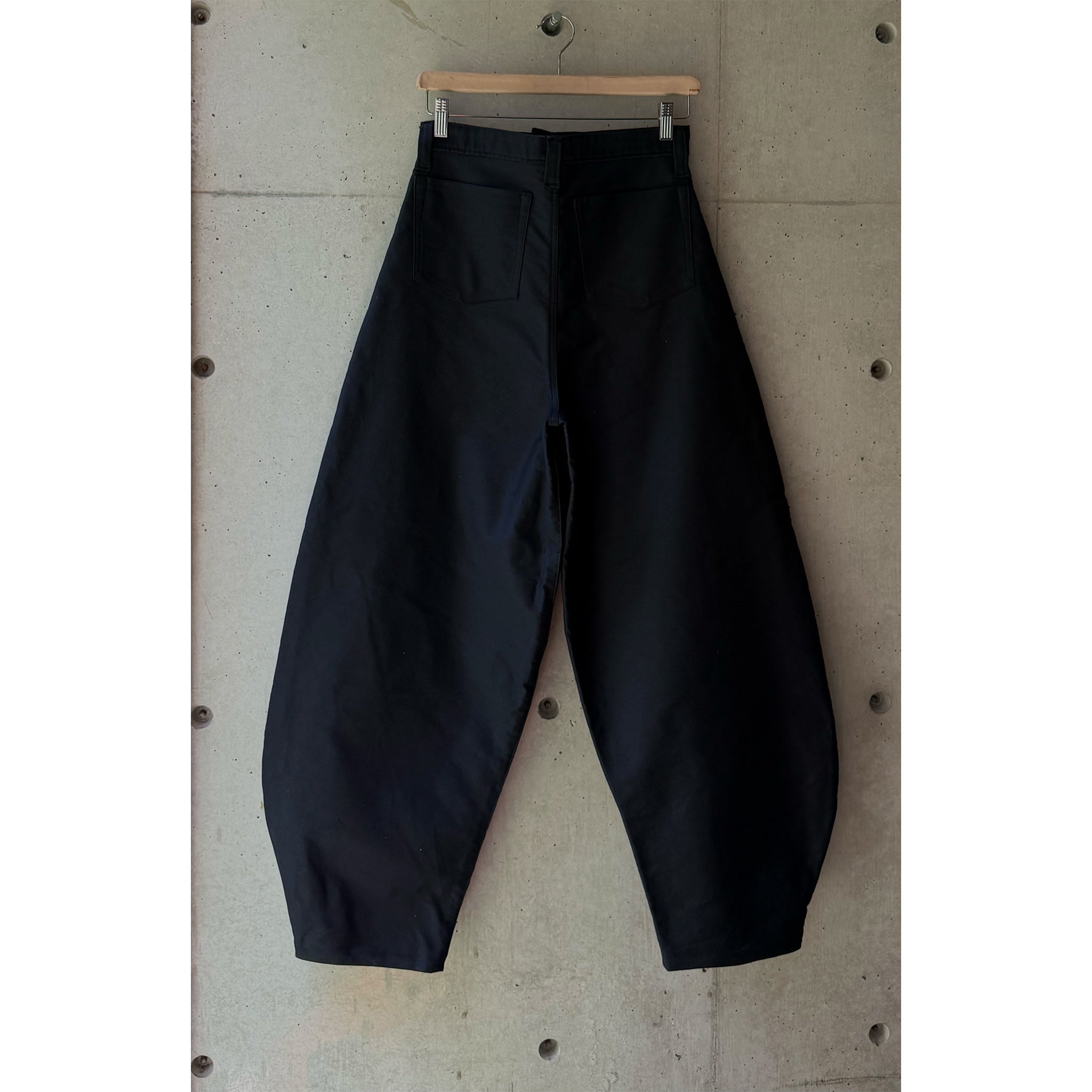 Below Knee Balloon Pants Black Moleskin